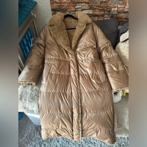 Michael Kors reversible teddy jacket